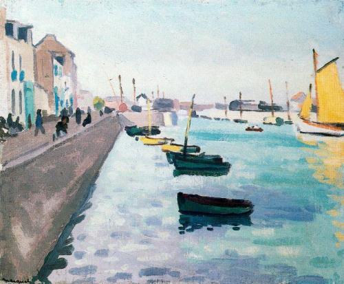 Port La Chaume   -  Albert Marquet , French  1875-1947.Oil on canvas , 97 x 79 cm.