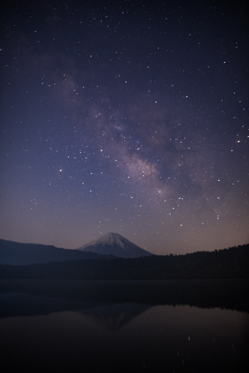 90377:  Milkyway over Mt.Fuji. by Pentax SAS Japan