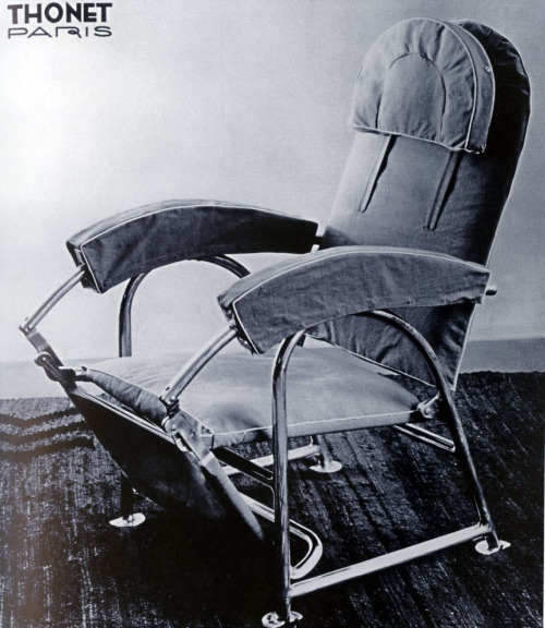 Hans Luckhardt, prototype for Steel Frame Airplane Seat, 1935. Magnesium Tube Frame Seat for Air Fra