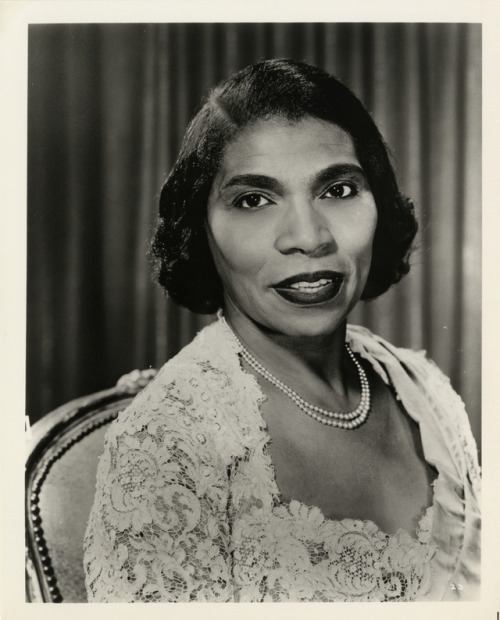 detroitlib: Marian Anderson (February 27, 1897 – April 8, 1993) Portrait of contralto Marian A