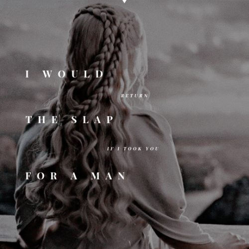 ginnevraweasley: Dany met his stare. “I am Daenerys Stormborn of House Targaryen, the Unburnt,