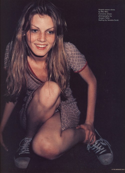 Angela Lindvall by Juergen Teller, iD Magazine, 1996