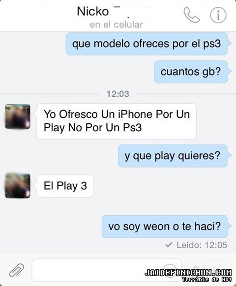 jaidefinichon:  Pendejo weon la cago… 