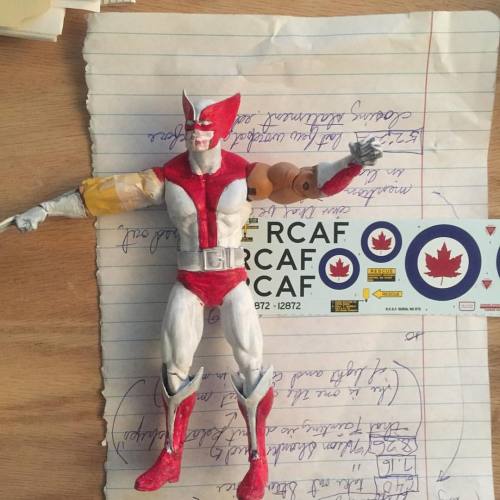 #wolverine #alphaflight #captain #Canada #guardian #mashup #kitbash #marvel #actionfigures #custom #