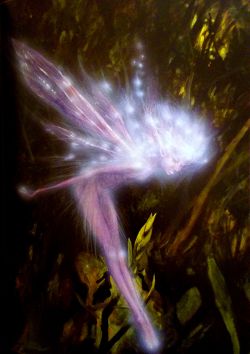 megarah-moon:  “Star Faerie” by Brian Froud  Faeries are highly mutable. They are made of the most subtle matter, a matter that exists on a higher plane than our own sublunary world: the astral plane. This is the realm so fine and sensitive that