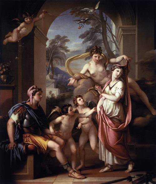 lyghtmylife:HAMILTON, Gavin[Scottish Neoclassical Painter, 1723-1798]Venus Presenting Helen to Paris