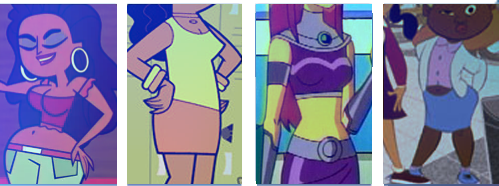 neopuff:  cartoons that give teenage girls different body shapes!!! featuring: total