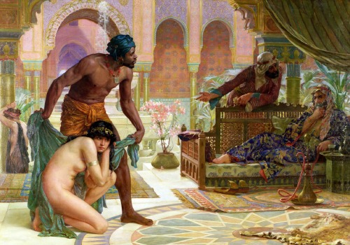 enchantedsleeper:The Bitter Draughts Of Slavery (1885), Ernest Normand