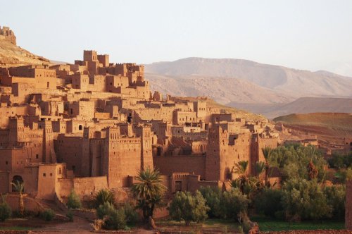 worldwaits: Ait Benhaddou, a fortified mud brick city at the edge of the High Atlas Mountains, has b