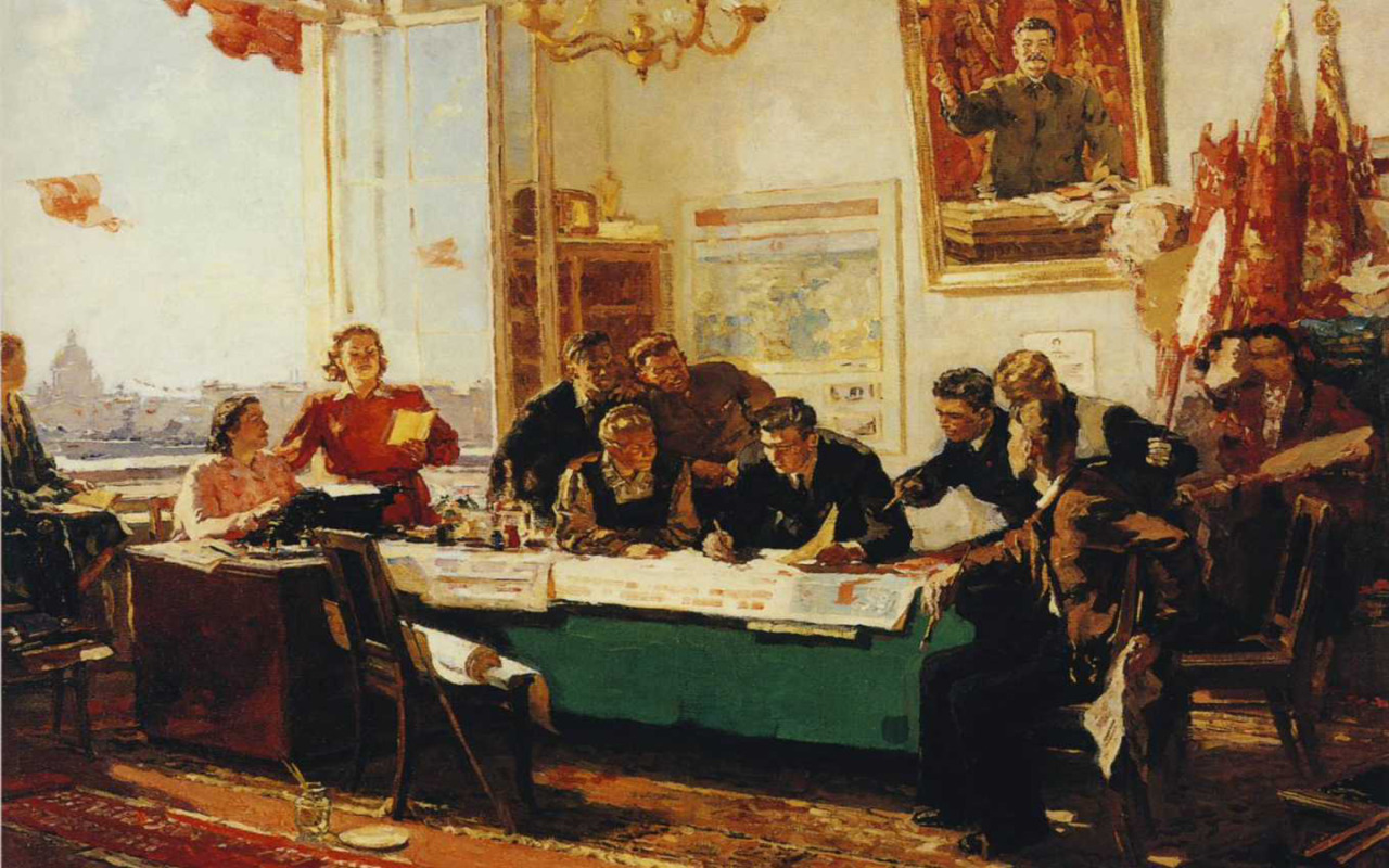 the-great-soviet-union:  Several pieces by Ukrainian artist Mikhail Khmelko.