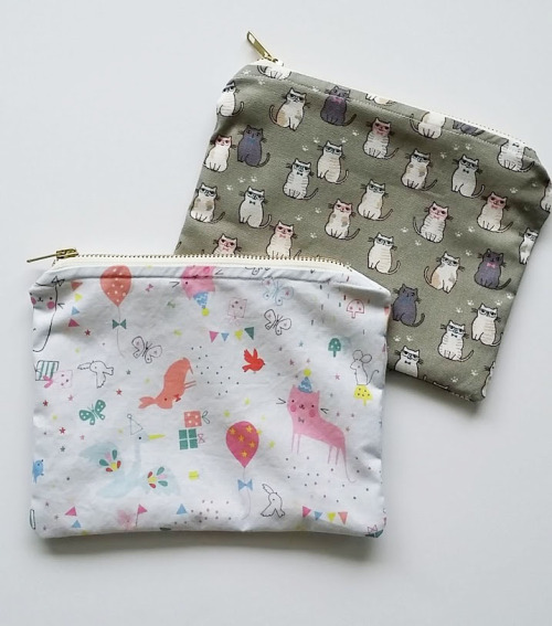 Our latest cat zipper pouches are now up on VOKRA’s (Vancouver Online Kitten Rescue Association) Onl