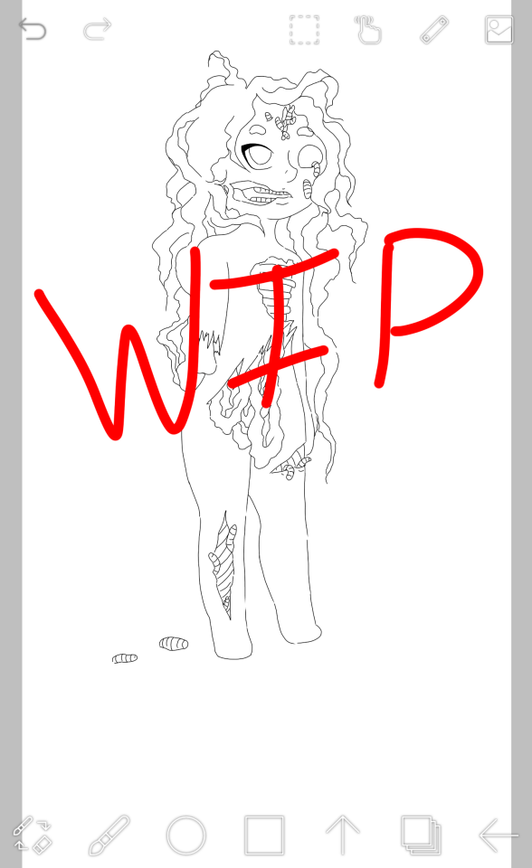 Been Down So I'm Drawing Some Zombies On My Phone.