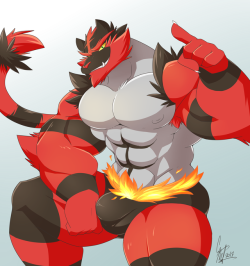 daikitei:   I really wanted to draw Incineroar!!!