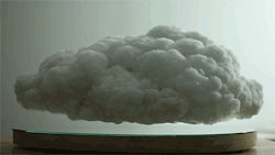 itscolossal:  A Levitating Wireless Speaker in the Shape of a Storm Cloud