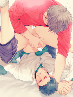 yaoiforeros:  Posted:  Yaoi For Eros  Art By  汁 