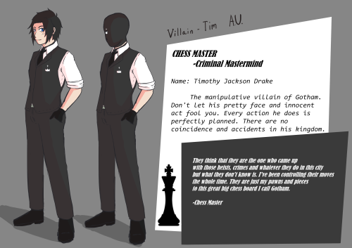 Villain Tim Drake AUs  Short profile introducing Chessmaster and Jackfrost Who will be next &gt;&lt;