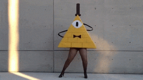 seerofsarcasm:puttin on the ritzSome gifs of my sexy illuminati dorito cosplay from today of NYCC!
