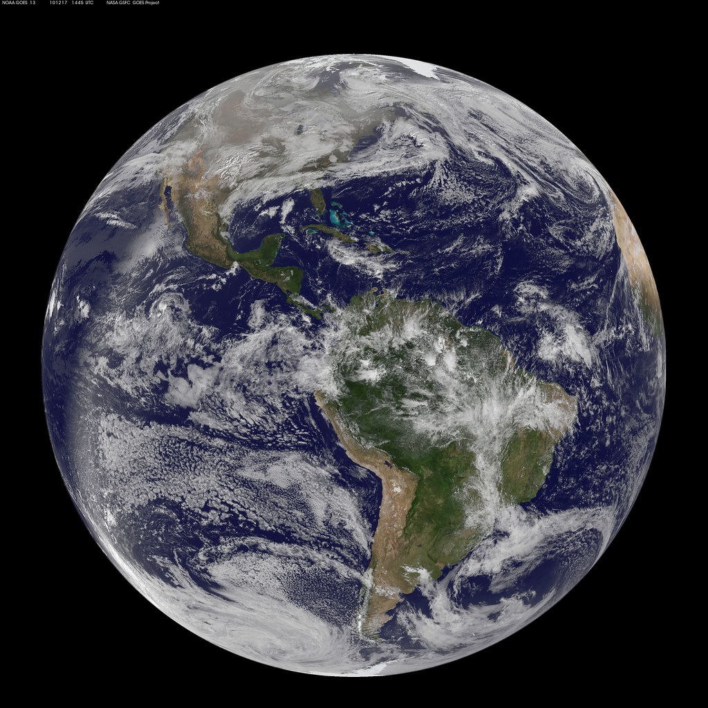 NASA GOES-13 Full Disk view of Earth December 17, 2010 by NASA Goddard Photo…