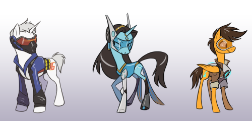 changeling-collective: frostbackcat:  It was gonna happen eventually. I have rules when I ponyfy people okay? 1) No tattoos. They already have cutie marks, too many tats = ugly af 2) No flesh-colored ponies (except widowmaker I guess). 3) Winston couldn’t