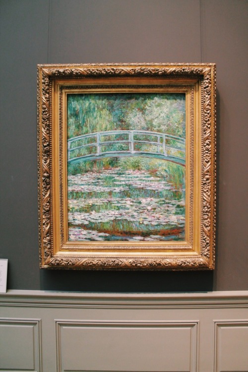 frecklesandfilms: Bridge Over a Pond of Water Lilies + (detail), Claude Monet, 1899