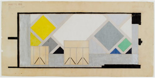 Theo van Doesburg, drawings for Cine-dancing Aubette, Strassburg, 1928. Source