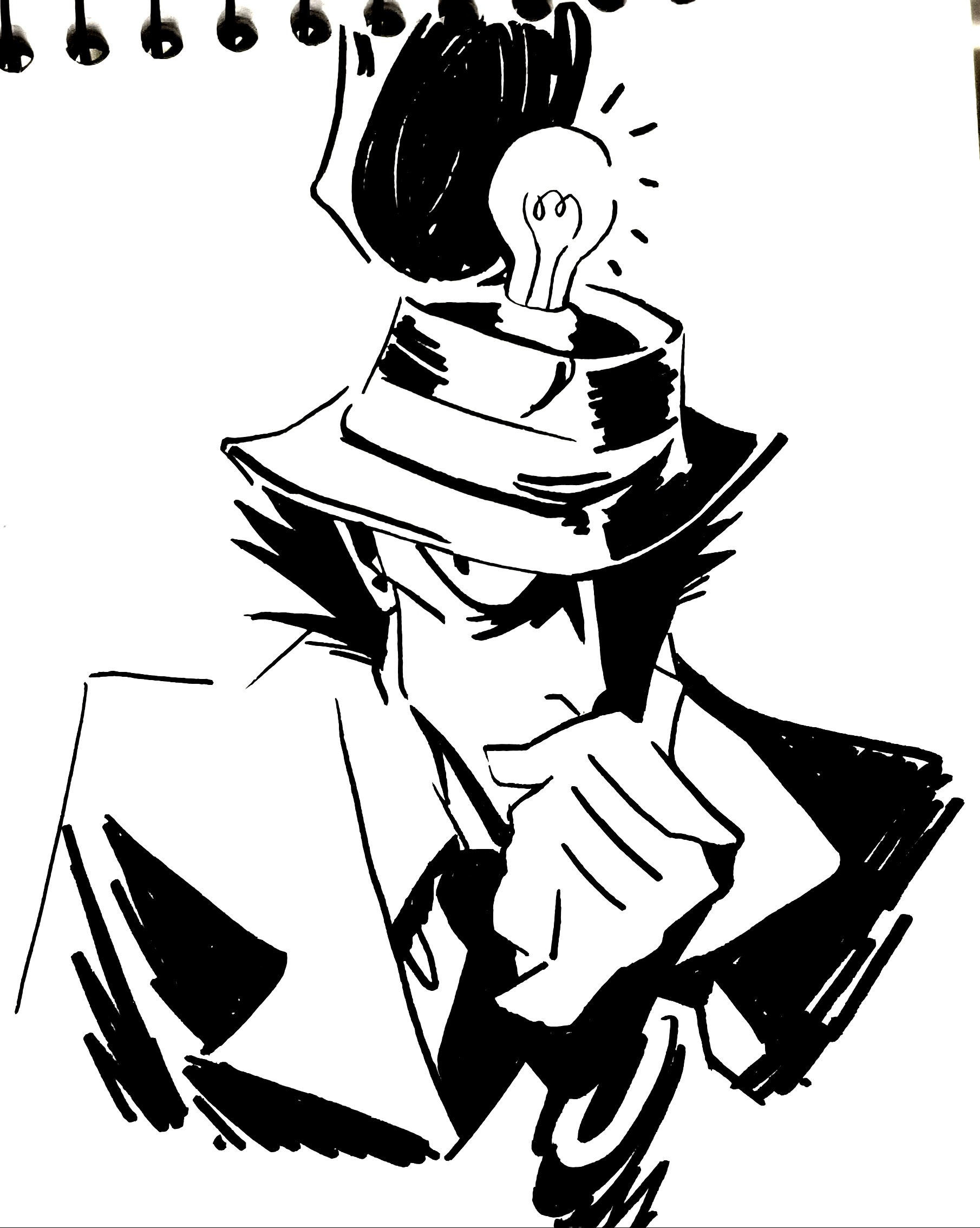 keyblack:so @owldart and @kaleidraws threw down the gauntlet and I had to do do do do do Inspector Gadget, too