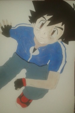 thelma31:  Happy Birthday..Satoshi!! Painted and drawn by me… He is a cutie pie!! :) 