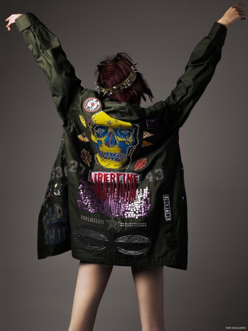 Title: Punk Rock Princess. Just love this editorial…. Photographer: Brooke NiparStylist: Mich