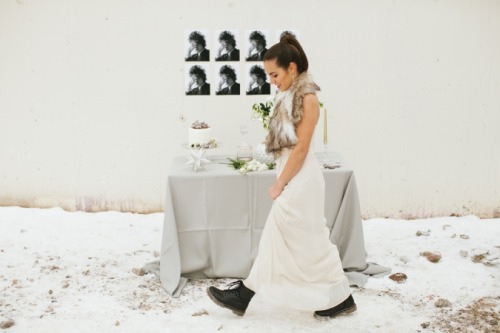 Love this edgy Winter Inspired Bridal Styled Shoot that&rsquo;s on Styled and Wed today&nbs