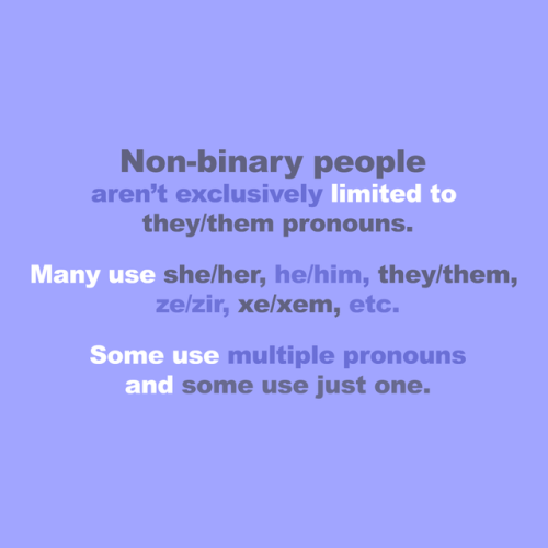 queerloona:Happy International Non-Binary Day my loves[on a periwinkle background: “Non-binary peopl