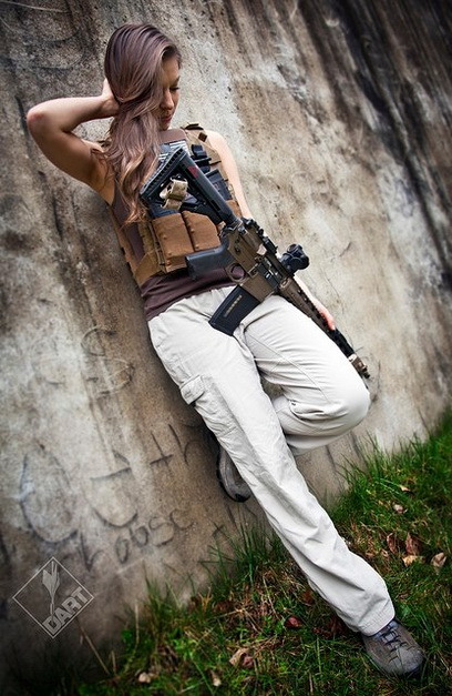 girlandguns:  Girl With Gun  http://girls-andguns.blogspot.com/