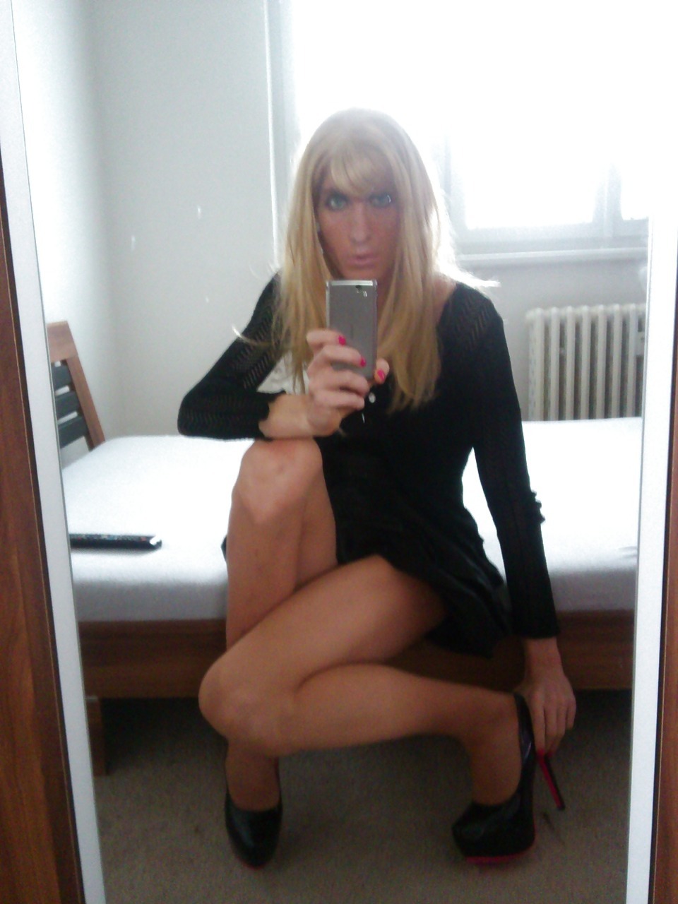 sissyslut11:  Sissy selfie