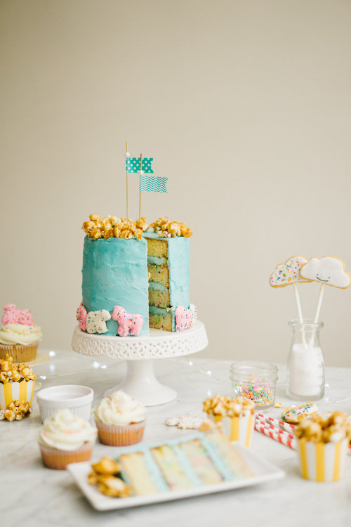 Carnival Themed Funfetti Cake