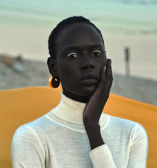 driflloon:ajak deng for vogue russia sept. 2017