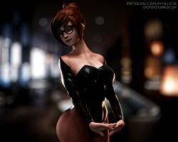 crototo:  Mei in the latex and pantyhose | Patrons PollPatrons have chosen a theme for art.Support and Full Gallery: patreon.com/nyaliciaVersions included ( Hi-Res ):Nude (while is available only for patrons)