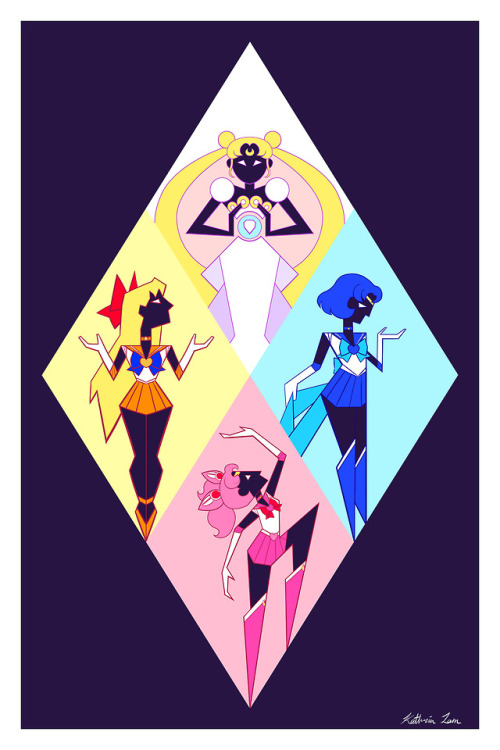 kathrinlam:Steven Universe x Sailor Moon crossover I drew last year.There’s a lot of similarities be