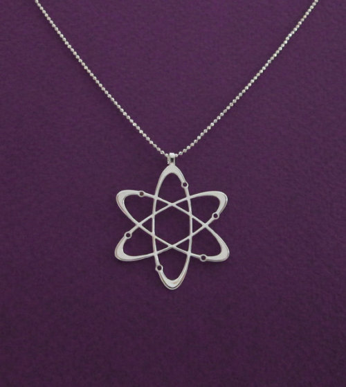 staceythinx:Science-inspired necklaces from the Delftia Etsy store