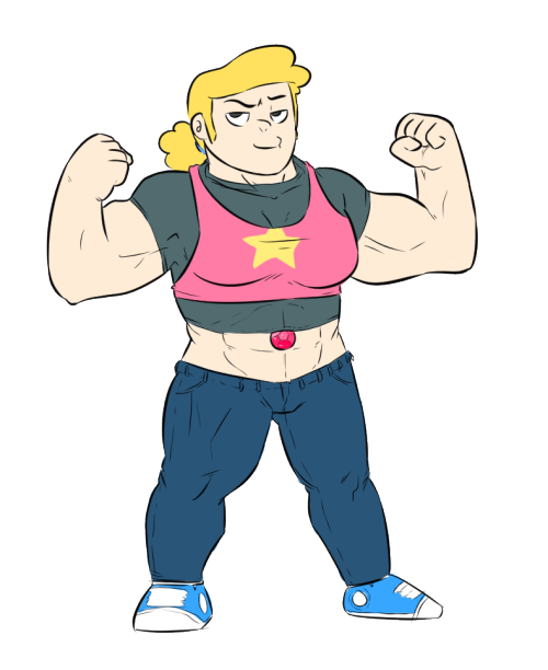 A female version of Stevadie fusion. I wonder if that’s the thing. If all gems, including fusions, will be female. I don’t know. I’m just a supervillain.
