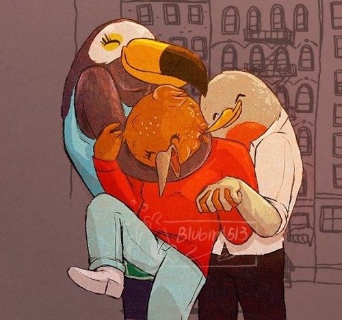 blubird513:A compiling of Tuca and Bertie works to make the one at the top. I just