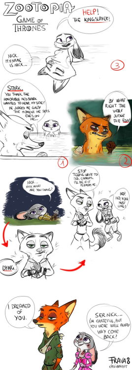 pyrophoricitee: Zootopia / ASOIAF by Frava8 i dont know if anyone post those ^^ BUT THEY ARE AMAZING