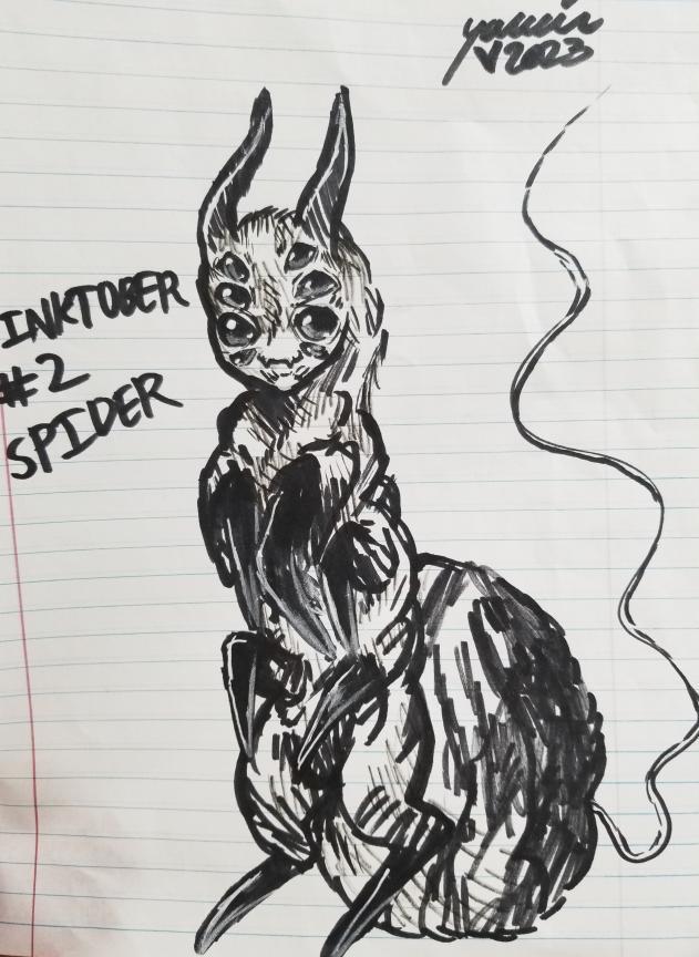 Inktober Day 2, Spider