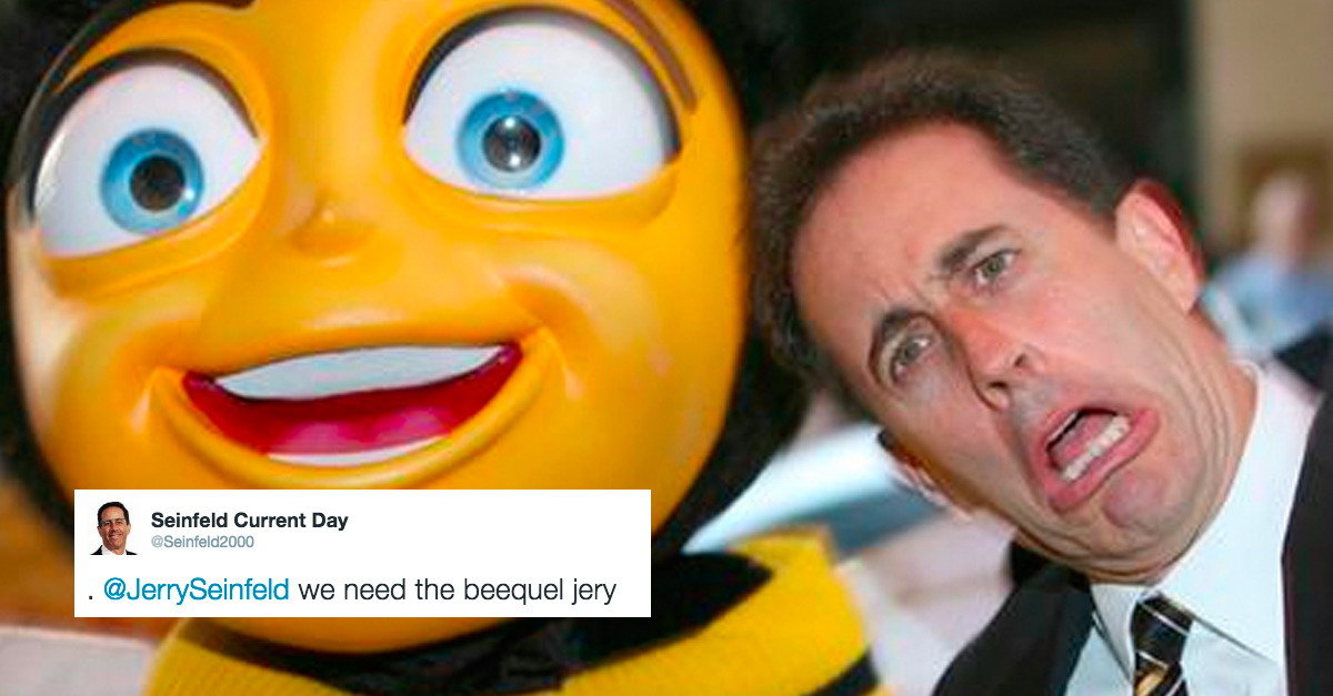 Jerry Seinfeld Taunts Twitter With Question About Bee Movie 2And Twitter taunts Mr. Seinfeld right back.