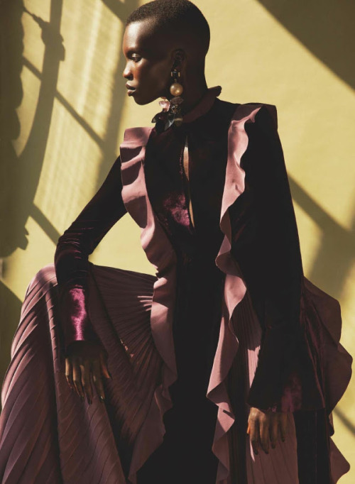 lucesolare: Achok Majak by David Roemer for Marie Claire UK September 2016