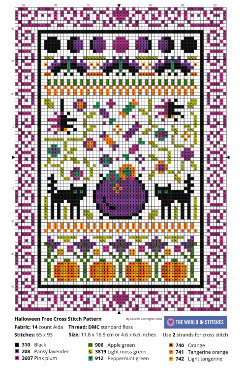 theworldinstitches:Here’s a free cross stitch pattern! Enjoy x Some lovely folks asked for this, so 