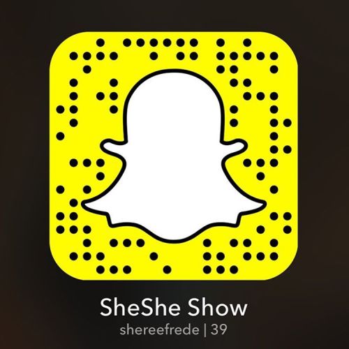 SheShe Show is finally on SNAPCHAT! Ask me questions or just send your Luv!
