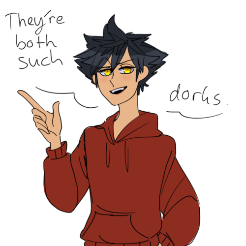 ask-vanven-roommates:  Ventus: “oh, I thought you would say something mean—“ Vanitas: “shut up”  @darkangelwitch