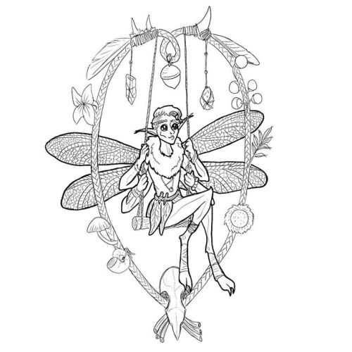 F is for Fairy (not technically in the 1st edition monster manual I’ve been using for inspirat