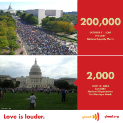 glaad:  Love is louder. #March4Marriage 