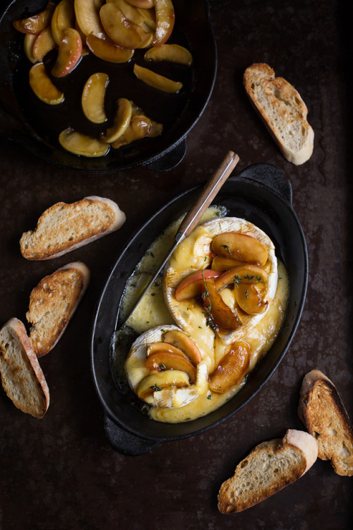 Baked Camembert with caramelised pink Lady applesFind me on Instagram