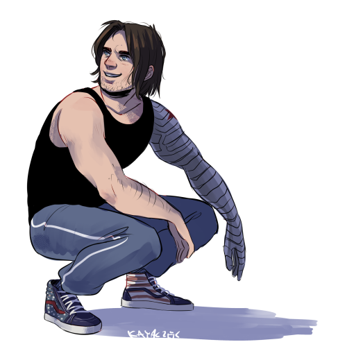 kayaczek: long time ago I had a conversation with grandle about Bucky wearing sneakers